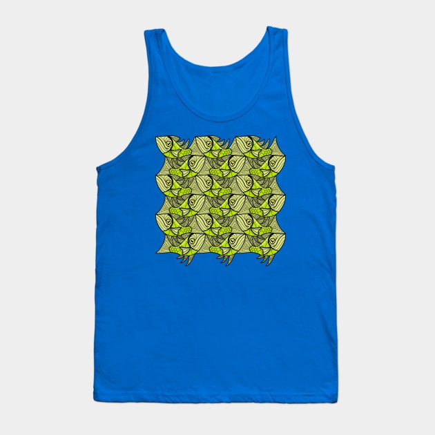 Escher fish pattern XII Tank Top by Maxsomma